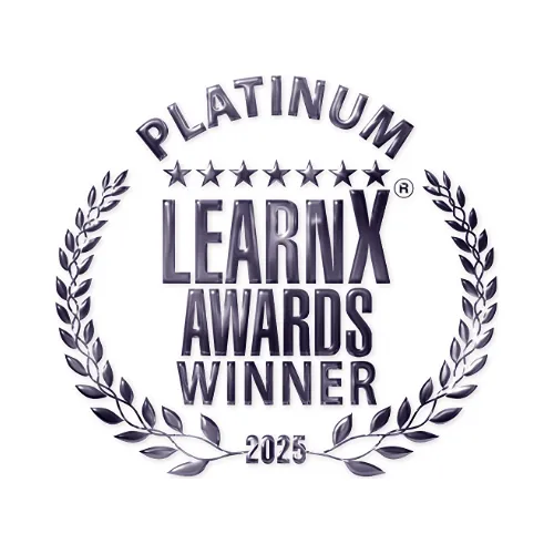 LearnX Platinum Award 2025