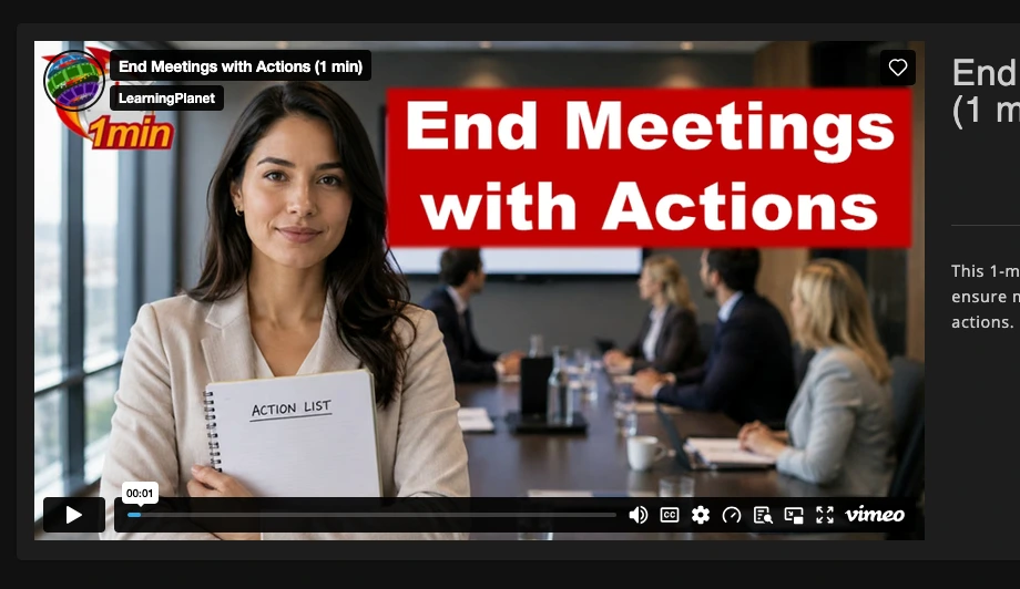 1-minute microlearning video